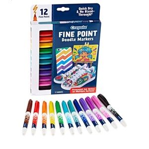 🌞Sale 3 for $15 Crayola  12  markersVibrant Colors/ new⭐️Host Pick